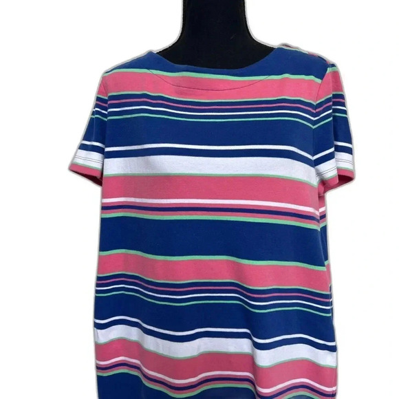 Talbots T-Shirt Women Plus Stripped Shirt Dress Multicolor Size X - Picture 3 of 5